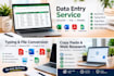 do data entry and typing