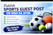 build high da sports guest post backlinks
