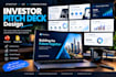 design investor pitch deck for startup fundraising and business