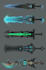 create weapon design and illustration