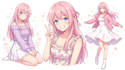 generate original 2d anime character design, anime oc, character sheet