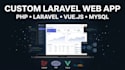 develop a custom laravel PHP web application