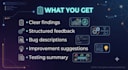 test your game and provide detailed gameplay feedback