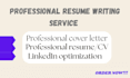 write a professional executive resume