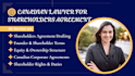 draft a shareholders agreement for your canadian corporation