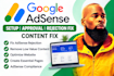 do google adsense setup, approval issue fix adsense rejection content fix