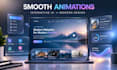 create and redesign animated websites with interactive UI