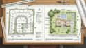 draw custom plat and parcel map illustration and architectural site plan