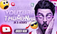 design high ctr thumbnail, youtube thumbnail, gaming thumbnail, video thumbnail