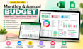 design editable excel, google sheets, budget spreadsheet and invoice templates