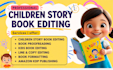proofread and edit children story book, format children picture book kids book