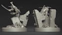 create 3d action figure articulated character figure model stl, obj, cut figure