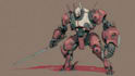 draw amazing character mecha robot illustration