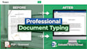 do professional document typing and real estate document formatting