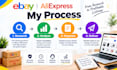 do ebay product research, product listing,