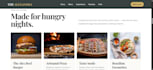 create a modern restaurant website with online menu and table reservation