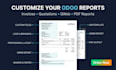 customize odoo invoices PDF reports and qweb templates