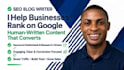 write engaging SEO blog posts and articles