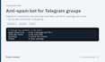 develop a custom telegram bot in python