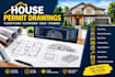 create house permit drawings, floor plans, elevations, deck and framing plans