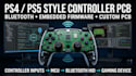 design ps4 ps5 style controller pcb with bluetooth and embedded firmware