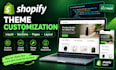 customize shopify theme, liquid sections, pages and store layout
