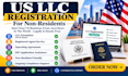 do US llc registration, llc formation and ein for non residents
