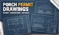 design porch permit drawings and building plans