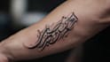 create arabic and persian minimal calligraphy tattoo