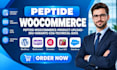 peptide woocommerce product upload sku variants coa technical data