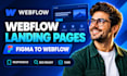 build responsive webflow website figma to webflow redesign webflow landing page