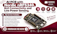 create ai pcb with nordic nrf5340, ble connectivity and low power sensing