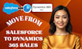 do data migration from mailchimp, salesforce to microsoft dynamic 365 sales
