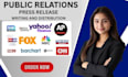 write press release press release distribution public relations submit pr