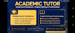 be your academic tutor for assignment guidance and english editing