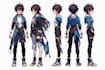 create my hero academia anime character sheet design