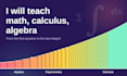 teach math, calculus, and algebra