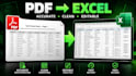 convert PDF to excel accurately and professionally