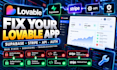 fix your lovable app, supabase, stripe and API issues