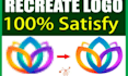 recreate logo in vector, vectorize my lo go and convert image to vector fast