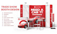 design professional  trade show booth graphics, backdrops, podium