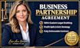 draft a legally binding business partnership agreement