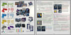 card game rulebook graphic layout ttrpg manual design and quick reference sheet
