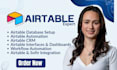 do airtable database, airtable automation, airtable crm workflow, softr portal