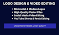 do data entry, copy paste, logo design, video editing