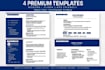 design a modern professional resume CV in canva
