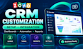 setup zoho CRM, zoho one, workflow automation, customization and integration