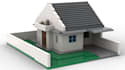 design custom lego moc lego house model in bricklink studio