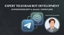 develop a custom telegram bot with ai integration
