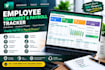 create employee timesheet excel payroll tracker attendance employee tracker